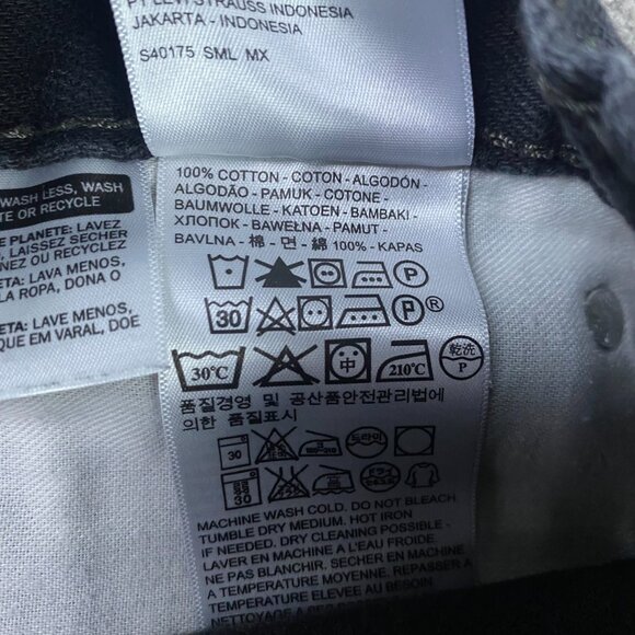 Levi's 505 Regular Leg Fit Straight Jeans Men's 38 x 30 Fit 36.5 x 29 Black 0260 - Picture 8 of 14